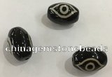 DZI351 10*14mm drum tibetan agate dzi beads wholesale