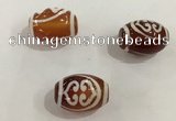 DZI367 10*14mm drum tibetan agate dzi beads wholesale