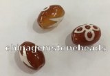 DZI369 10*14mm drum tibetan agate dzi beads wholesale