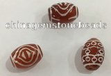 DZI372 10*14mm drum tibetan agate dzi beads wholesale