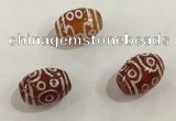 DZI373 10*14mm drum tibetan agate dzi beads wholesale