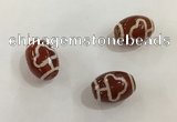 DZI391 10*14mm drum tibetan agate dzi beads wholesale