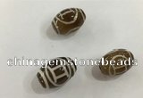 DZI401 10*14mm drum tibetan agate dzi beads wholesale