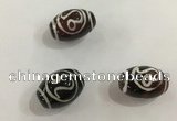 DZI409 10*14mm drum tibetan agate dzi beads wholesale