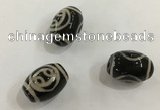 DZI410 10*14mm drum tibetan agate dzi beads wholesale