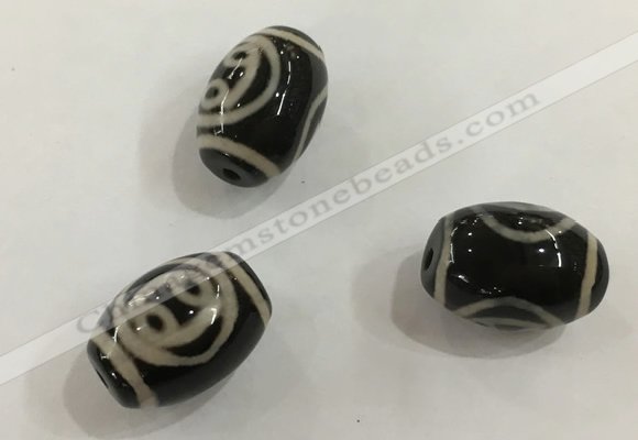 DZI410 10*14mm drum tibetan agate dzi beads wholesale