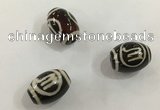 DZI411 10*14mm drum tibetan agate dzi beads wholesale