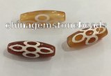 DZI421 10*28mm drum tibetan agate dzi beads wholesale