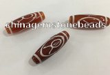 DZI430 10*30mm drum tibetan agate dzi beads wholesale