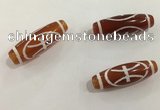 DZI432 10*30mm drum tibetan agate dzi beads wholesale