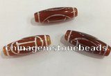 DZI434 10*30mm drum tibetan agate dzi beads wholesale