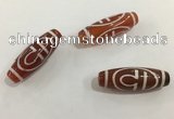 DZI435 10*30mm drum tibetan agate dzi beads wholesale