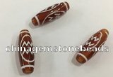 DZI436 10*30mm drum tibetan agate dzi beads wholesale