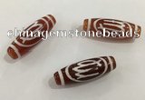 DZI437 10*30mm drum tibetan agate dzi beads wholesale