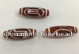 DZI438 10*30mm drum tibetan agate dzi beads wholesale