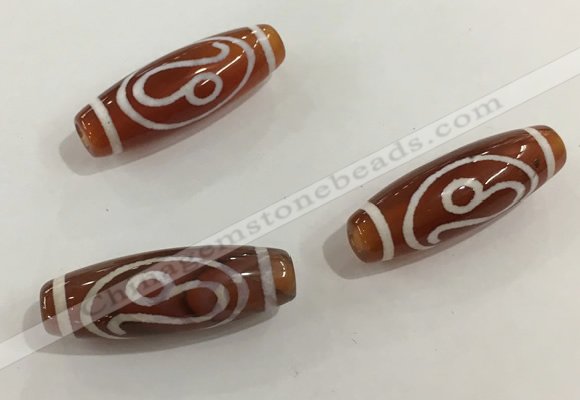 DZI440 10*30mm drum tibetan agate dzi beads wholesale