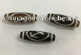 DZI458 10*30mm drum tibetan agate dzi beads wholesale