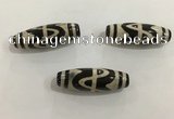 DZI470 10*30mm drum tibetan agate dzi beads wholesale