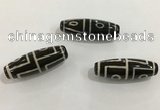 DZI472 10*30mm drum tibetan agate dzi beads wholesale