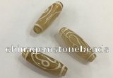 DZI501 10*30mm drum tibetan agate dzi beads wholesale