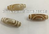 DZI502 10*30mm drum tibetan agate dzi beads wholesale