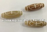 DZI504 10*30mm drum tibetan agate dzi beads wholesale