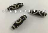 DZI506 10*30mm drum tibetan agate dzi beads wholesale