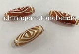 DZI522 10*30mm drum tibetan agate dzi beads wholesale