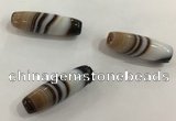 DZI529 10*28mm drum tibetan agate dzi beads wholesale