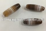 DZI531 10*28mm drum tibetan agate dzi beads wholesale