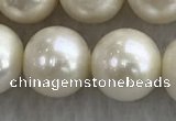 FWP116 15 inches 10mm - 11mm potato white freshwater pearl strands
