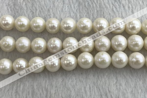 FWP117 15 inches 10mm - 11mm potato white freshwater pearl strands