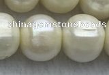 FWP125 15 inches 11mm - 12mm potato white freshwater pearl strands