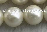 FWP127 15 inches 11mm - 12mm potato white freshwater pearl strands