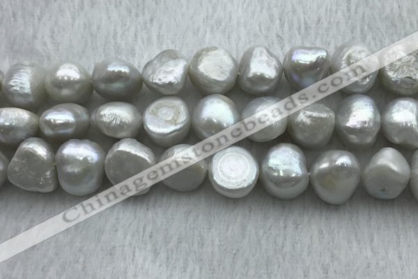 FWP262 15 inches 11mm - 12mm baroque grey freshwater pearl strands