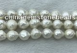 FWP361 15 inches 12mm - 13mm baroque freshwater nucleated pearl beads