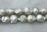 FWP363 15 inches 18mm - 22mm baroque freshwater nucleated pearl beads