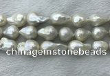 FWP365 15 inches 20mm - 22mm baroque freshwater nucleated pearl beads