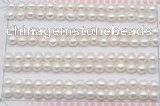 FWP455 half-drilled 5.5-6mm bread freshwater pearl beads