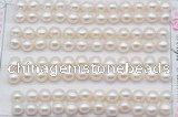 FWP457 half-drilled 6.5-7mm bread freshwater pearl beads