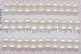 FWP460 half-drilled 8-8.5mm bread freshwater pearl beads