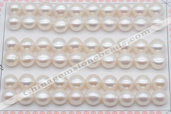 FWP461 half-drilled 8.5-9mm bread freshwater pearl beads