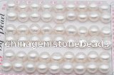 FWP463 half-drilled 9.5-10mm bread freshwater pearl beads