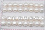 FWP466 half-drilled 11-11.5mm bread freshwater pearl beads