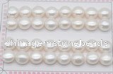 FWP466 half-drilled 11-11.5mm bread freshwater pearl beads