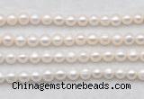 FWP486 14.5 inches 7mm - 8mm potato white freshwater pearl strands