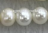 FWP73 15 inches 7mm - 8mm potato white freshwater pearl strands