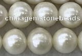 FWP75 15 inches 7mm - 8mm potato white freshwater pearl strands