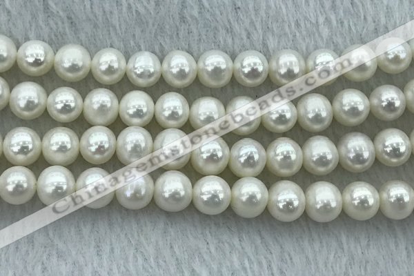FWP87 15 inches 8mm - 9mm potato white freshwater pearl strands