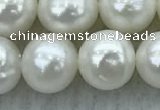 FWP91 15 inches 8mm - 9mm potato white freshwater pearl strands